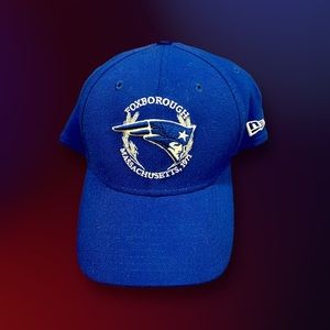 [FREE SHIPPING] Blue New Era New England Patriots Fitted Cap (L/XL)